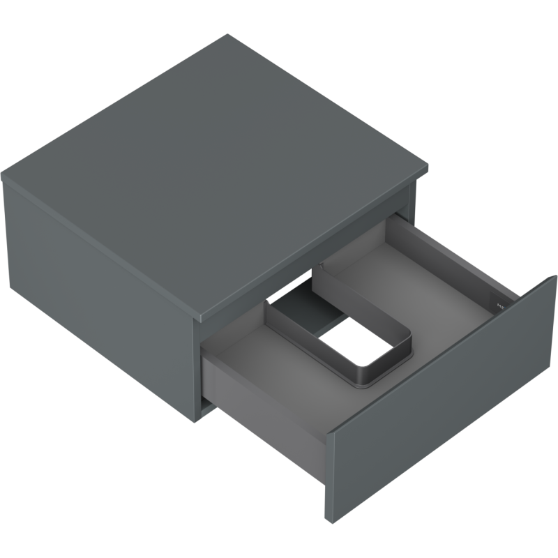 Mexen Orio шкаф за баня под мивка 50 см с плот, 1 чекмедже, графит мат - 91A10-05023-1-BFC66
