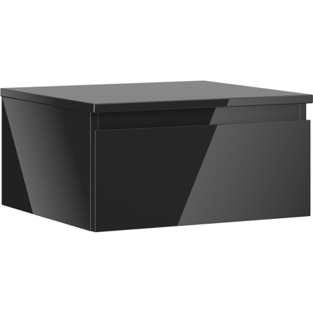 Mexen Orio шкаф за баня под мивка 50 см с плот, 1 чекмедже, черен гланц - 91A10-05023-1-BFC70