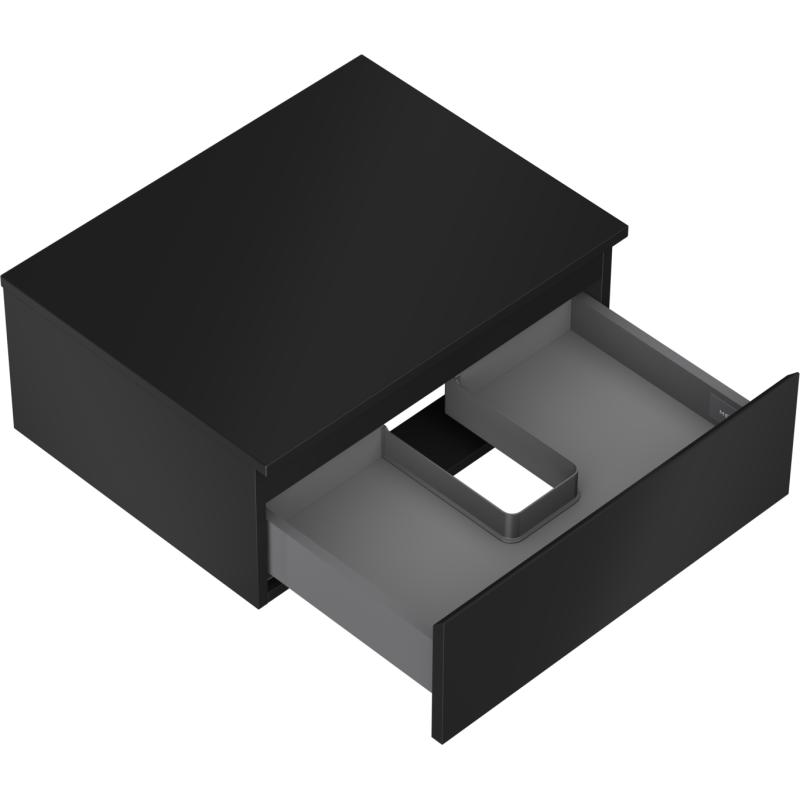 Mexen Orio шкаф за баня под мивка 60 см с плот, 1 чекмедже, черен мат - 91A10-06023-1-BFC71