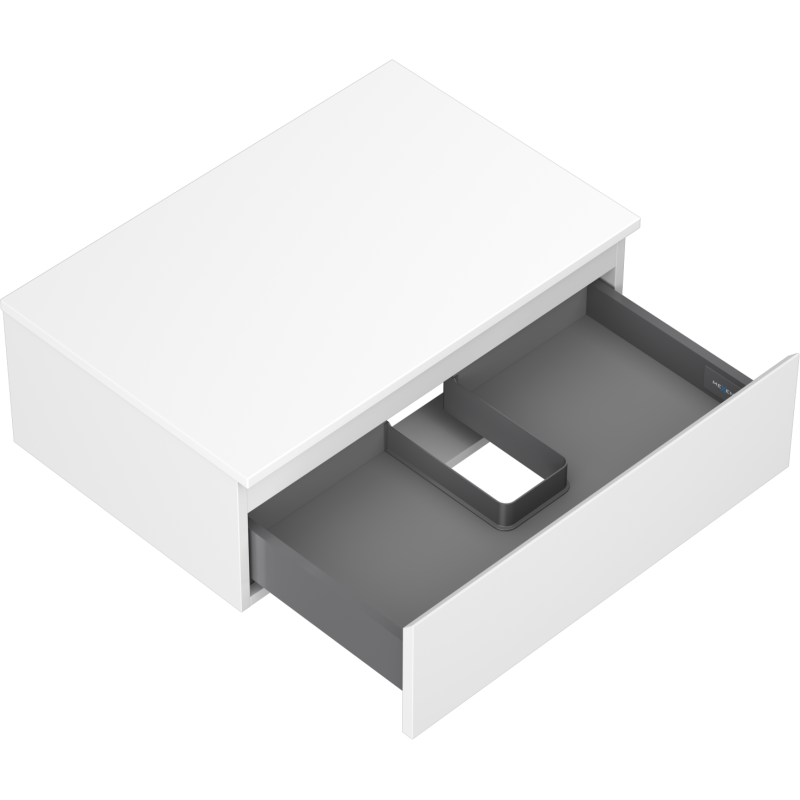 Mexen Orio шкафче за баня под умивалник 70 см с плот, 1 чекмедже, бял мат - 91A10-07023-1-BFC01