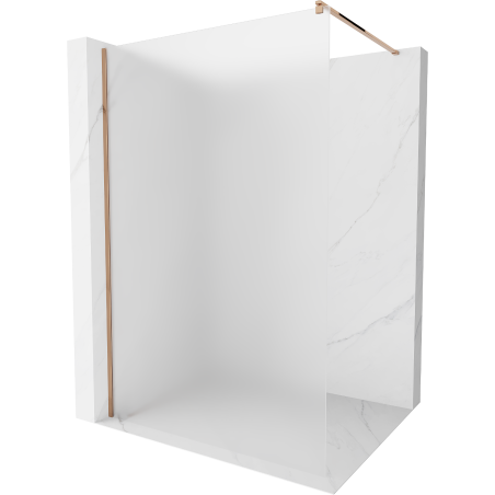 Mexen Kioto стена за душ Walk-in 100 x 200 см, матово стъкло 8 мм, розово злато - 800-100-101-60-30