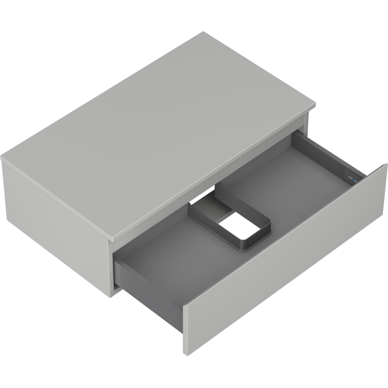 Mexen Orio баня шкаф за мивка 80 см с плот, 1 чекмедже, сив мат - 91A10-08023-1-BFC62
