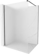 Mexen Kioto Душ стена Walk-in 70 x 200 см, матирано 8 мм, черна - 800-070-101-70-30