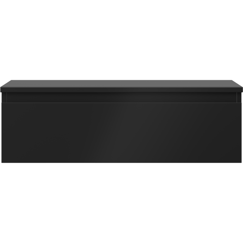 Mexen Orio шкаф за баня за под мивка 80 см с плот, 1 чекмедже, черна мат - 91A10-08023-1-BFC71