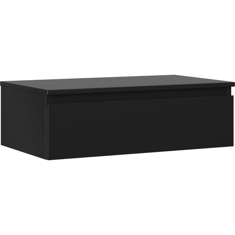 Mexen Orio шкаф за баня за под мивка 80 см с плот, 1 чекмедже, черна мат - 91A10-08023-1-BFC71