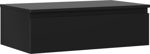 Mexen Orio шкаф за баня за под мивка 80 см с плот, 1 чекмедже, черна мат - 91A10-08023-1-BFC71