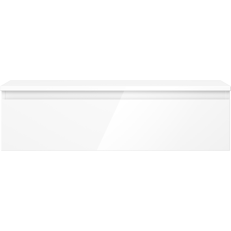 Mexen Orio шкаф за баня под мивка 90 см с плот, 1 чекмедже, бял гланц