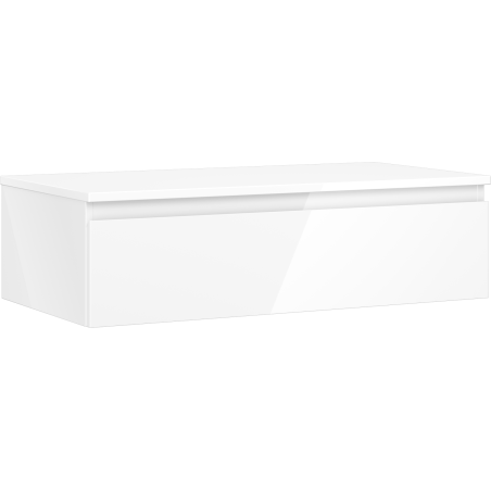 Mexen Orio шкаф за баня под мивка 90 см с плот, 1 чекмедже, бял гланц