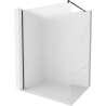 Mexen Kioto преграда за душ Walk-in 100 x 200 cm, матирано 8 mm, черна - 800-100-101-70-30