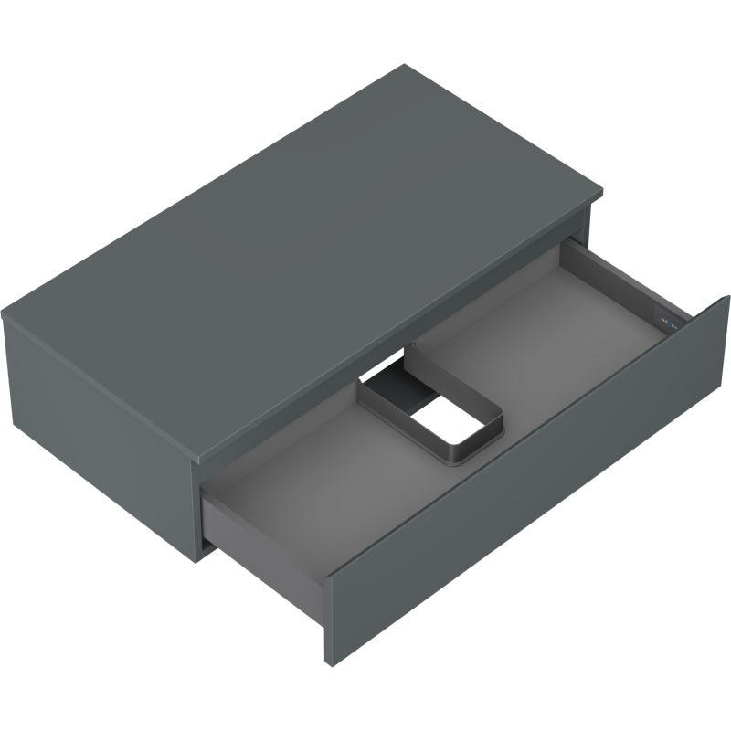 Mexen Orio баня шкаф под мивка 90 см с плот, 1 чекмедже, графит мат - 91A10-09023-1-BFC66