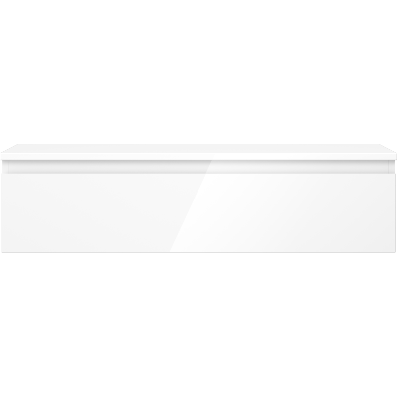 Mexen Orio шкаф за баня под мивка 100 см с плот, 1 чекмедже, бял гланц - 91A10-10023-1-BFC00