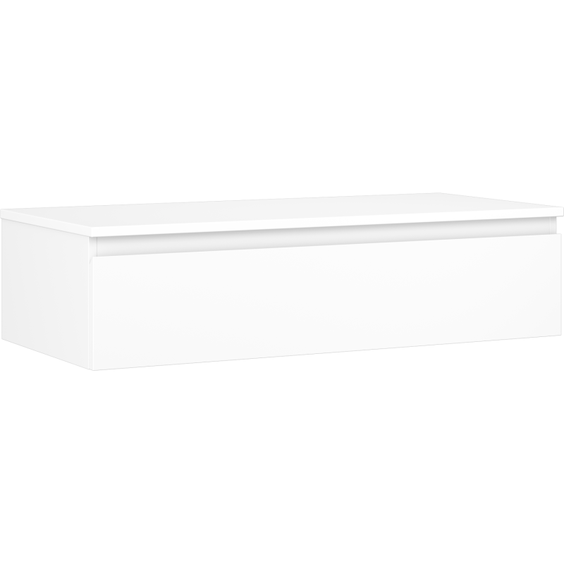 Mexen Orio шкаф за баня за мивка 100 см с плот, 1 чекмедже, бял мат - 91A10-10023-1-BFC01