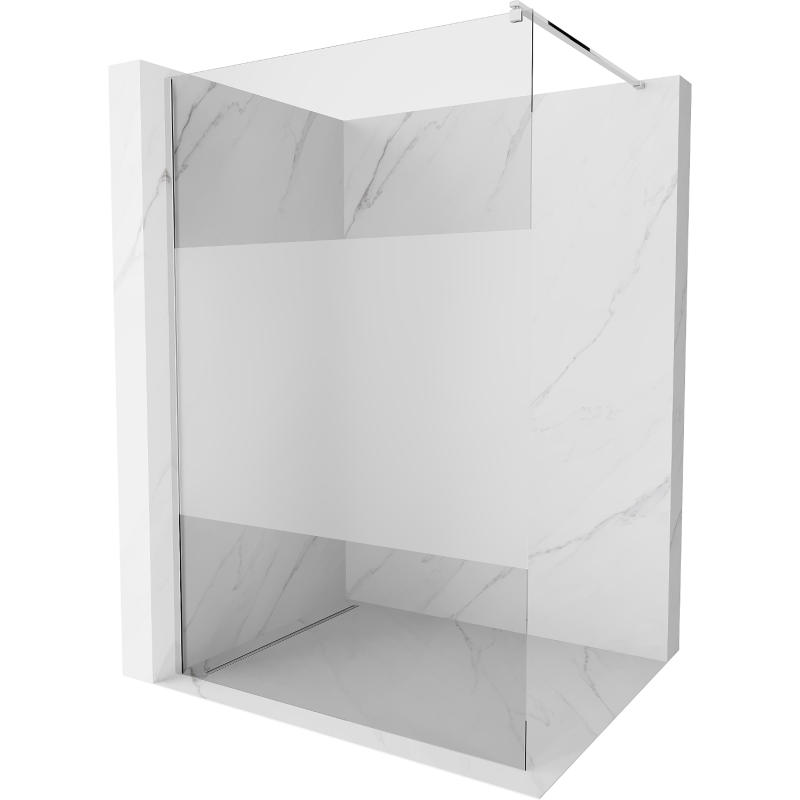 Mexen Kioto параван за душ Walk-in 90 x 200 cm, прозрачен/скреж 8 mm, хром - 800-090-101-01-35