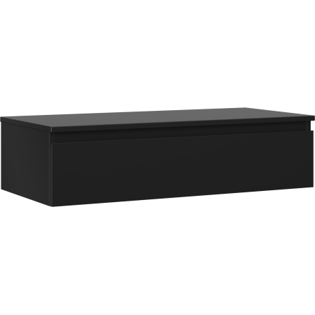 Mexen Orio шкаф за баня под умивалник 100 см с плот, 1 чекмедже, черен мат