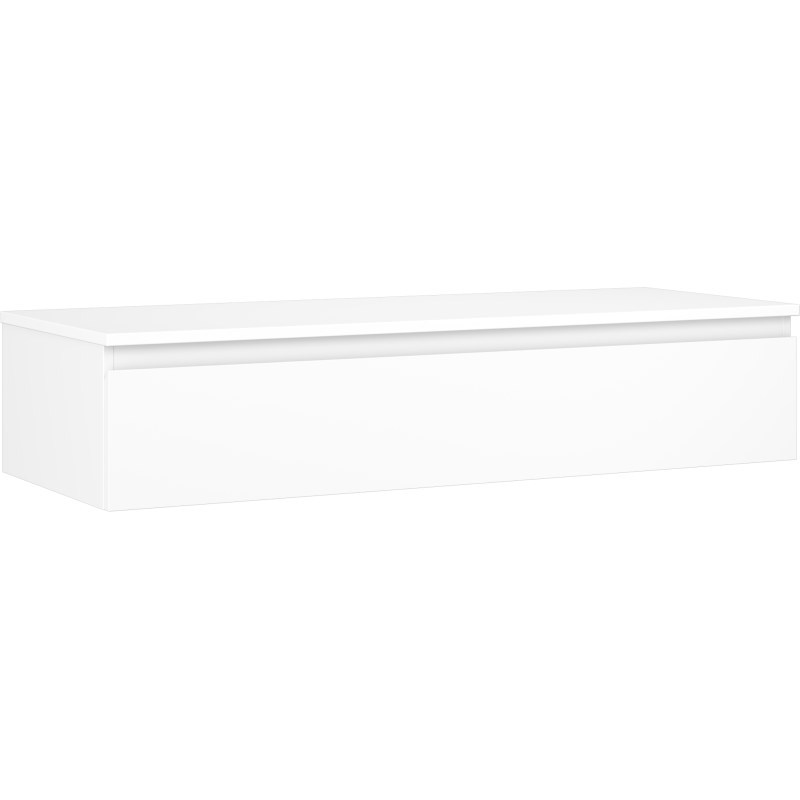 Mexen Orio шкаф за баня за умивалник 120 см с плот, 1 чекмедже, бяло мат - 91A10-12023-1-BFC01