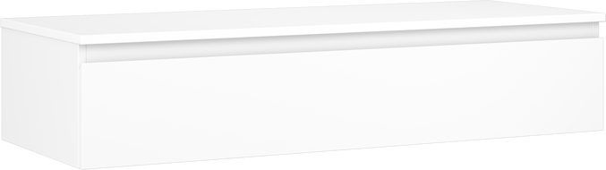 Mexen Orio шкаф за баня за умивалник 120 см с плот, 1 чекмедже, бяло мат - 91A10-12023-1-BFC01