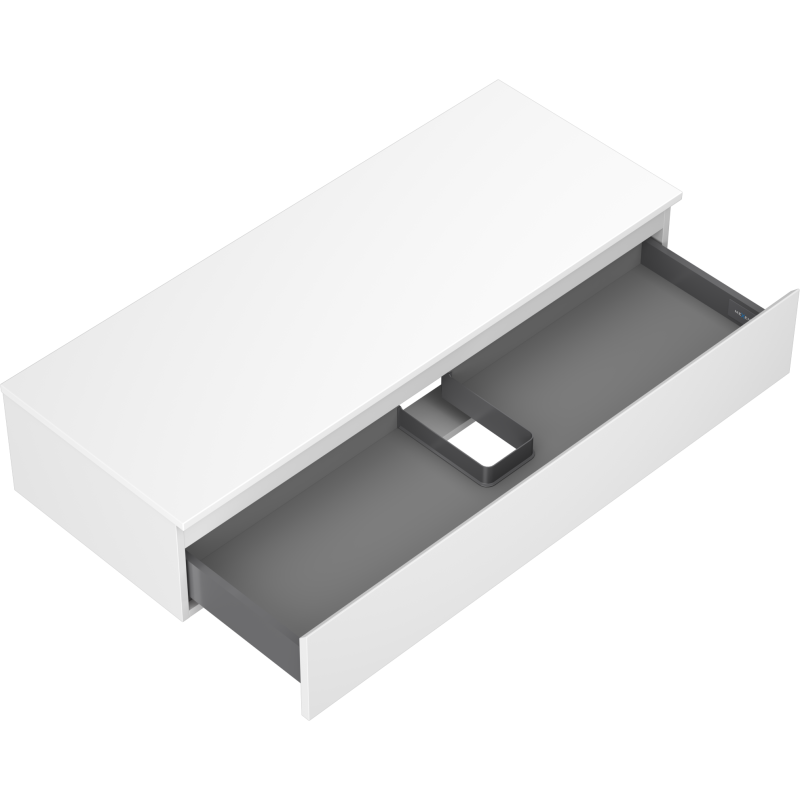 Mexen Orio шкаф за баня за умивалник 120 см с плот, 1 чекмедже, бяло мат - 91A10-12023-1-BFC01