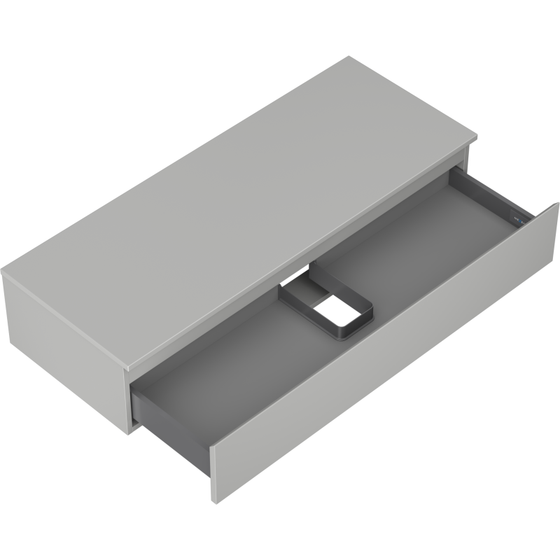 Mexen Orio шкафче за баня под мивка 120 см с плот, 1 чекмедже, сиво мат