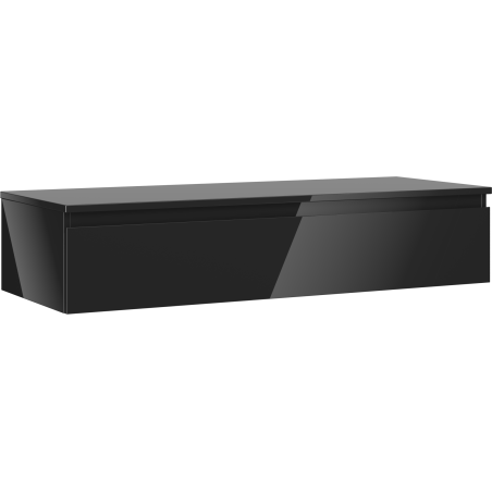 Mexen Orio баня шкаф под мивка 120 см с плот, 1 чекмедже, черен гланц
