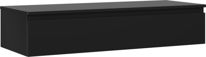 Шкаф за баня Mexen Orio 120 см с плот, 1 чекмедже, черно мат - 91A10-12023-1-BFC71