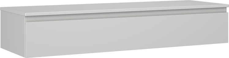 Mexen Orio шкафче за баня под мивка 140 см с плот, 1 чекмедже, сиво мат - 91A10-14023-1-BFC62