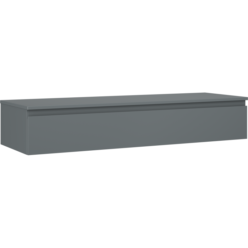 Mexen Orio шкаф за баня под умивалник 140 см с плот, 1 чекмедже, матов графит - 91A10-14023-1-BFC66