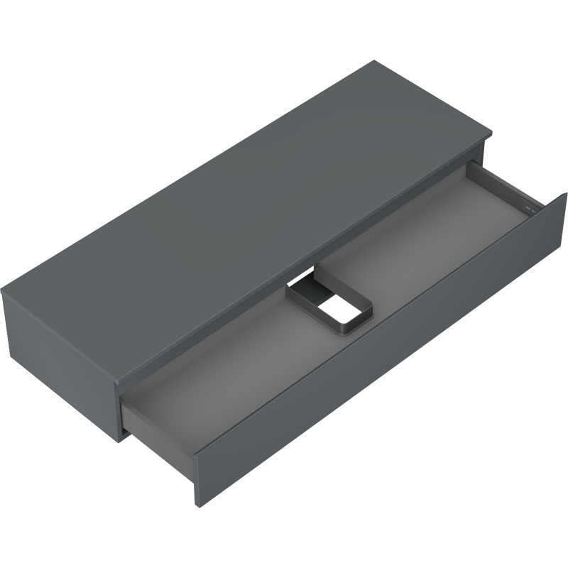 Mexen Orio шкаф за баня под умивалник 140 см с плот, 1 чекмедже, матов графит - 91A10-14023-1-BFC66