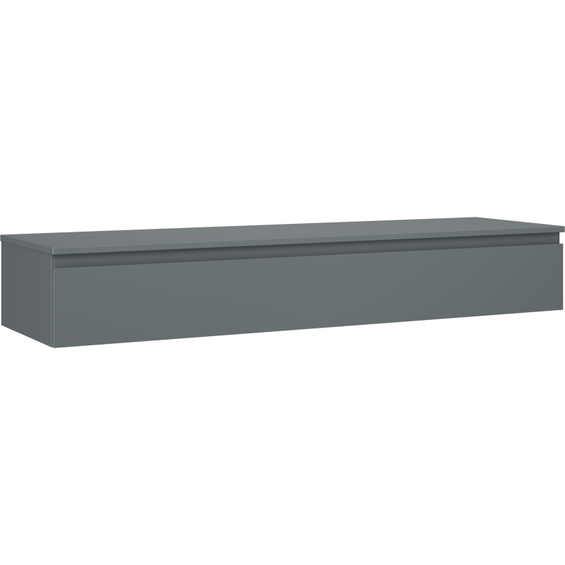 Mexen Orio шкаф за баня под мивка 160 см с плот, 1 чекмедже, матов графит - 91A10-16023-1-BFC66