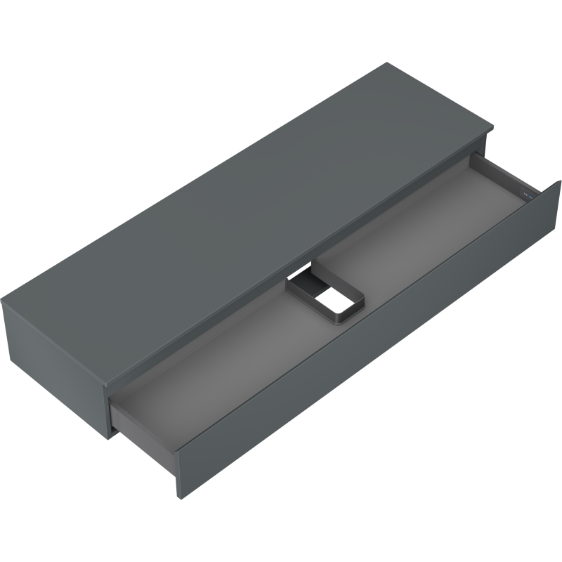 Mexen Orio шкаф за баня под мивка 160 см с плот, 1 чекмедже, матов графит - 91A10-16023-1-BFC66