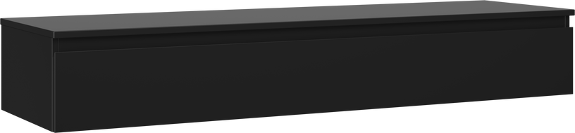 Mexen Orio шкаф за баня с плот, 160 см, 1 чекмедже, черен мат - 91A10-16023-1-BFC71