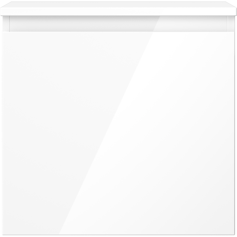 Mexen Orio шкаф за баня под умивалник 50 см с плот, 1 чекмедже, бял гланц - 91A10-05047-1-BFC00