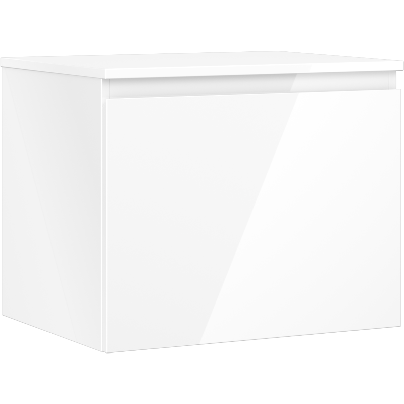 Mexen Orio шкаф за баня под мивка 60 см с плот, 1 чекмедже, бял гланц - 91A10-06047-1-BFC00