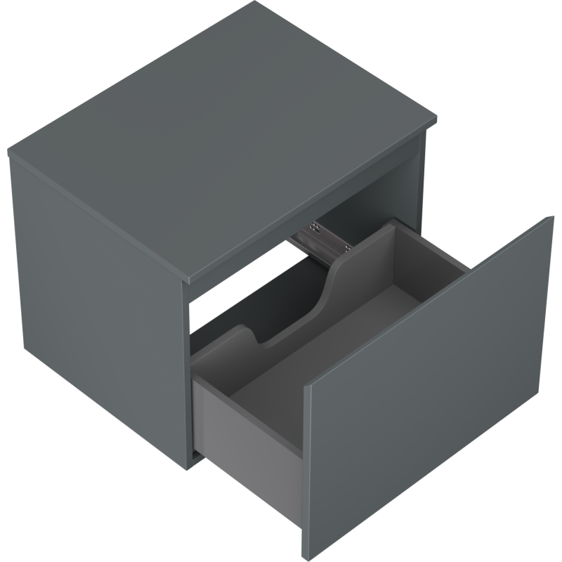 Mexen Orio баня шкаф под мивка 60 см с плот, 1 чекмедже, графит мат