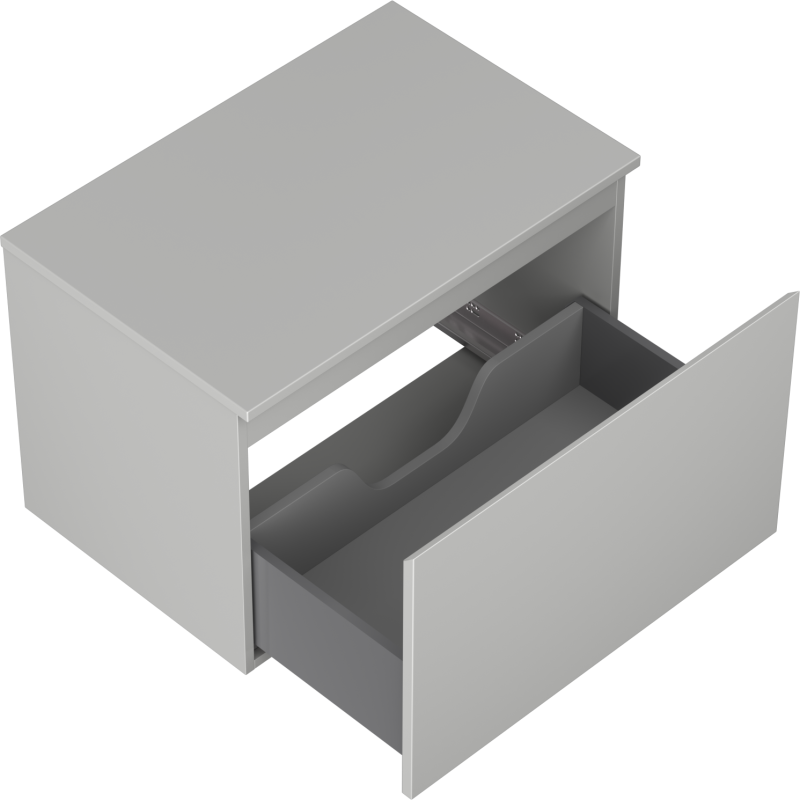 Mexen Orio шкафче за баня под умивалник 70 см с плот, 1 чекмедже, сив мат - 91A10-07047-1-BFC62