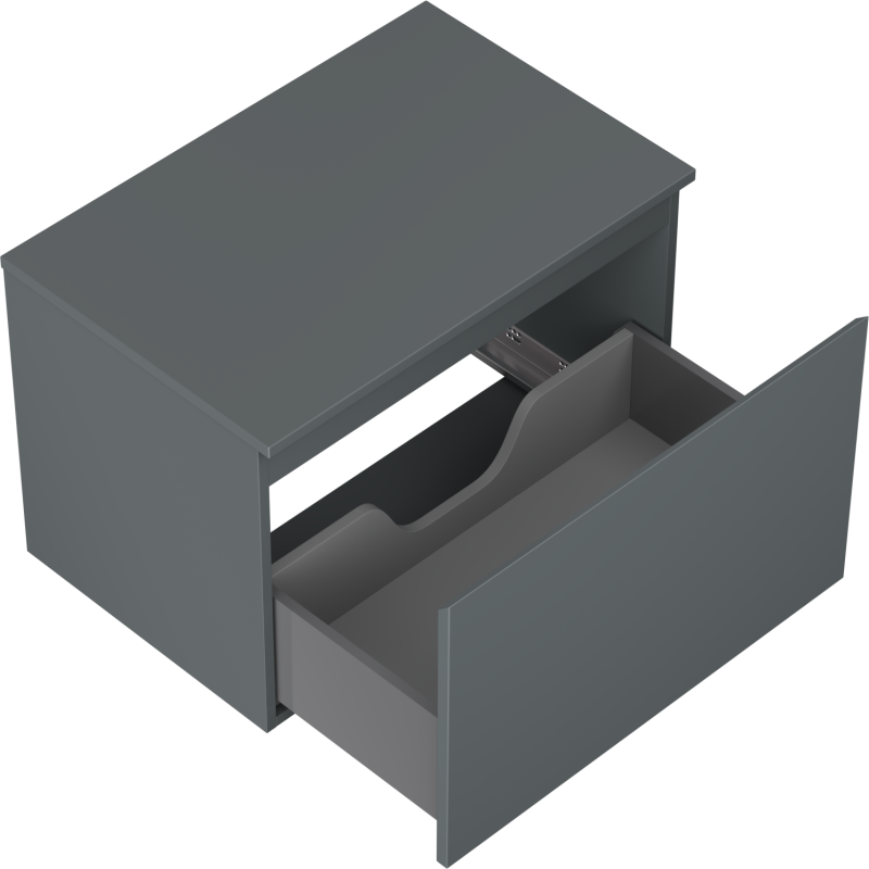 Mexen Orio шкафче за баня под мивка 70 см с плот, 1 чекмедже, мат графит - 91A10-07047-1-BFC66