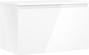 Mexen Orio шкаф за баня 80 cm с плот, 1 чекмедже, бял гланц - 91A10-08047-1-BFC00