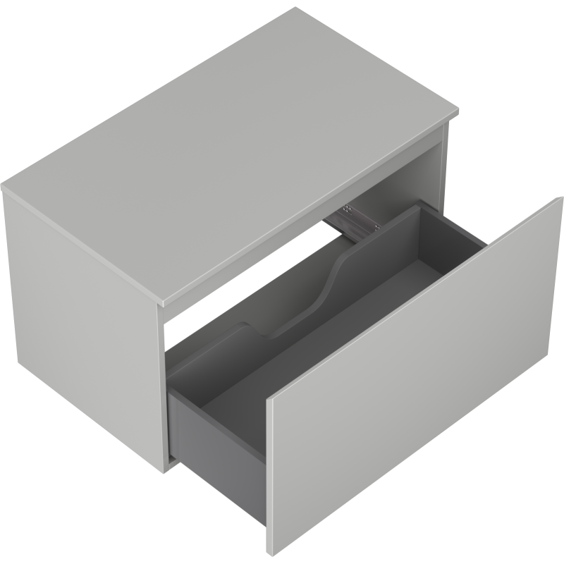 Mexen Orio шкаф за баня под умивалник 80 см с плот, 1 чекмедже, сив мат - 91A10-08047-1-BFC62