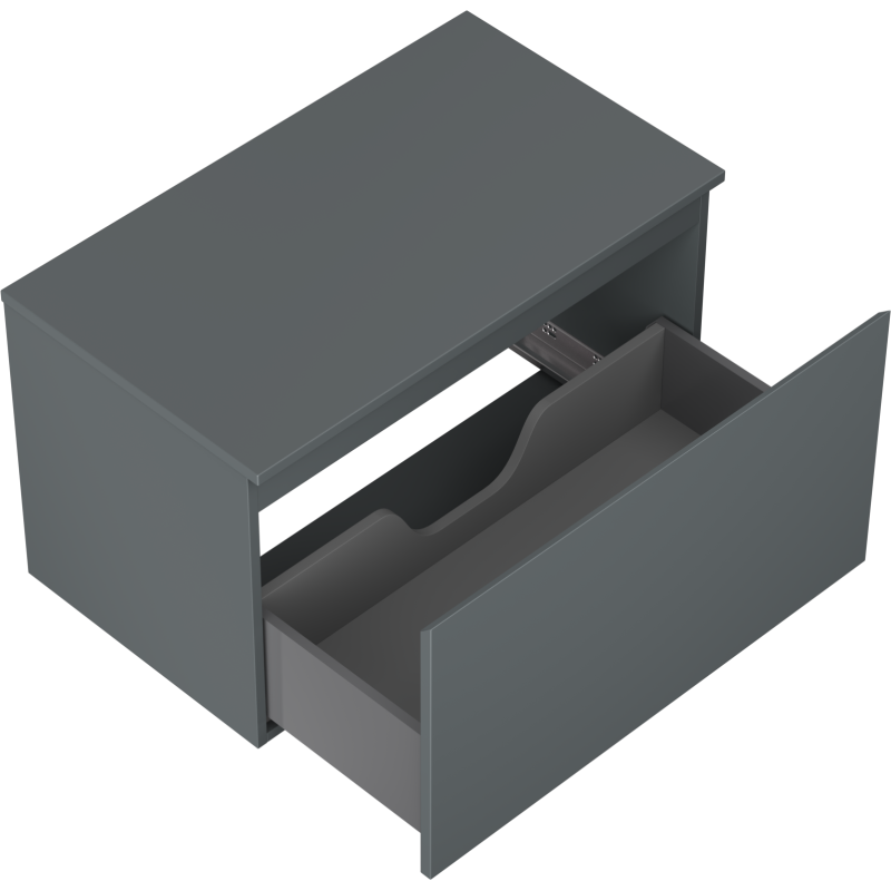 Mexen Orio шкаф за баня под умивалник 80 см с плот, 1 чекмедже, мат графит - 91A10-08047-1-BFC66