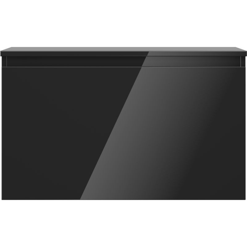 Mexen Orio баня шкаф под умивалник 80 см с плот, 1 чекмедже, черен гланц - 91A10-08047-1-BFC70