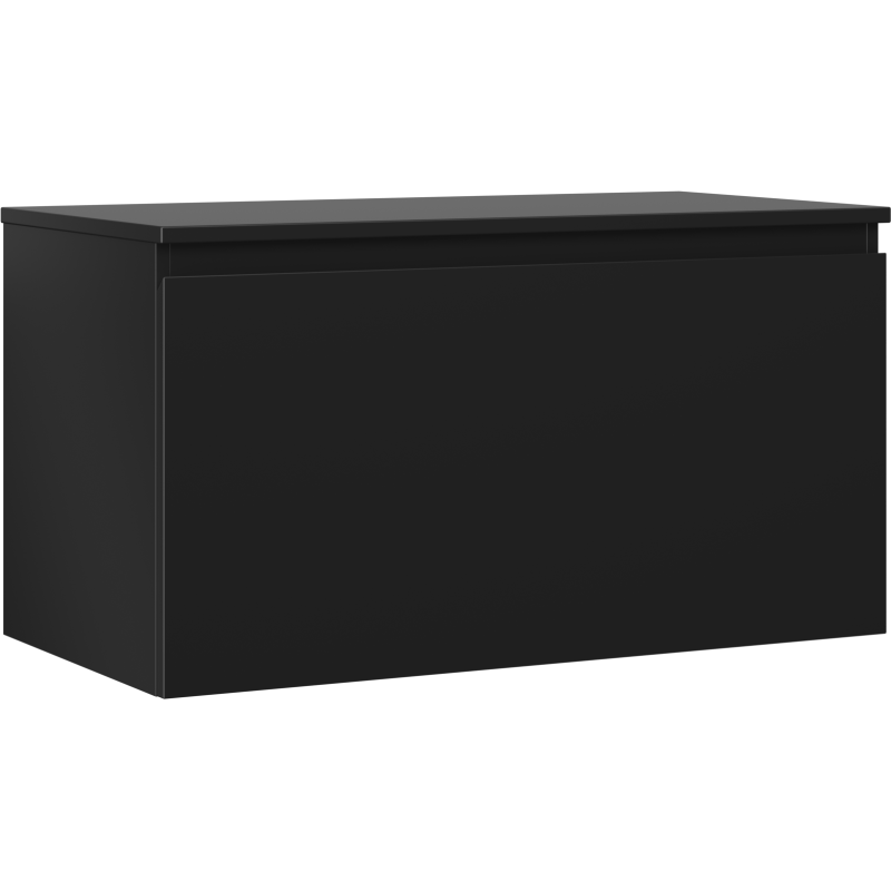 Mexen Orio шкаф за баня под мивка 90 см с плот, 1 чекмедже, черен мат - 91A10-09047-1-BFC71