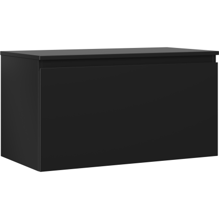 Mexen Orio шкаф за баня под мивка 90 см с плот, 1 чекмедже, черен мат - 91A10-09047-1-BFC71