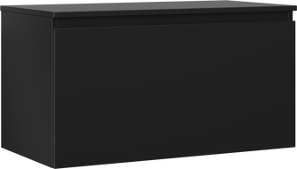 Mexen Orio шкаф за баня под мивка 90 см с плот, 1 чекмедже, черен мат - 91A10-09047-1-BFC71