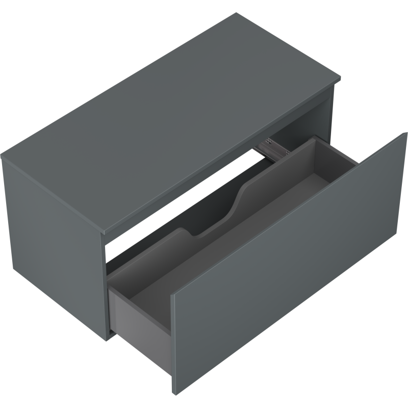 Mexen Orio шкаф за баня под мивка 100 см с плот, 1 чекмедже, графит мат - 91A10-10047-1-BFC66