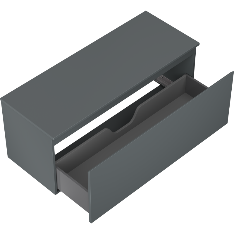 Mexen Orio шкаф за баня под мивка 120 см с плот, 1 чекмедже, графит мат - 91A10-12047-1-BFC66