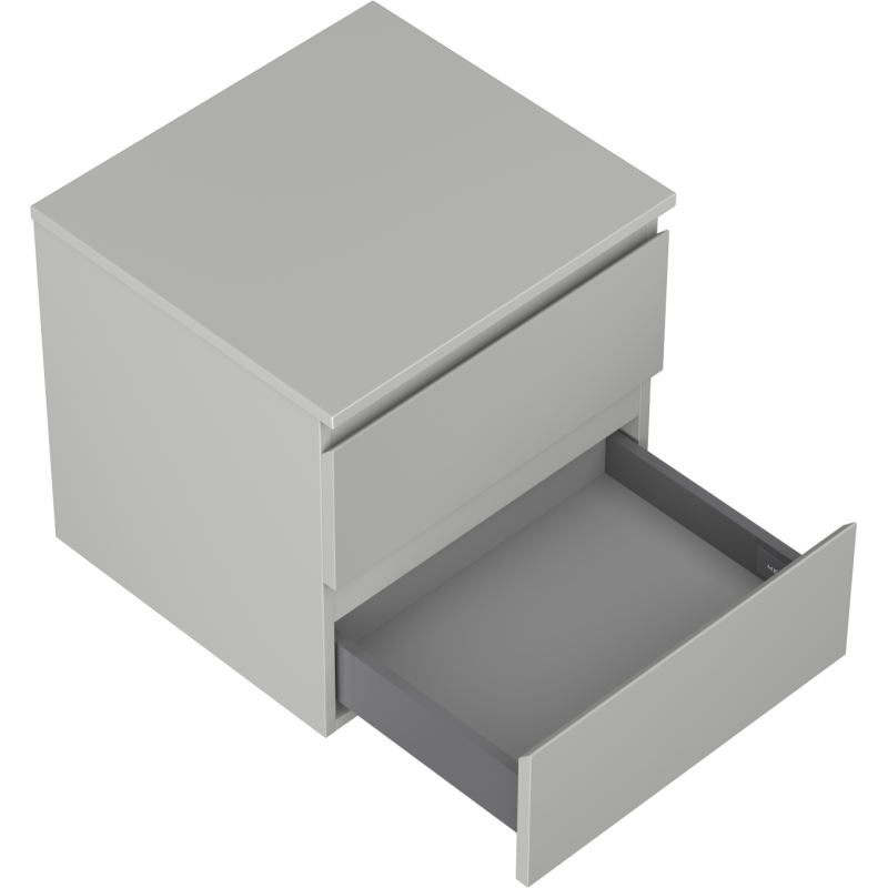 Mexen Orio шкаф за баня за мивка 50 см с плот, 2 чекмеджета, сив мат - 91A10-05047-2-BFFC62