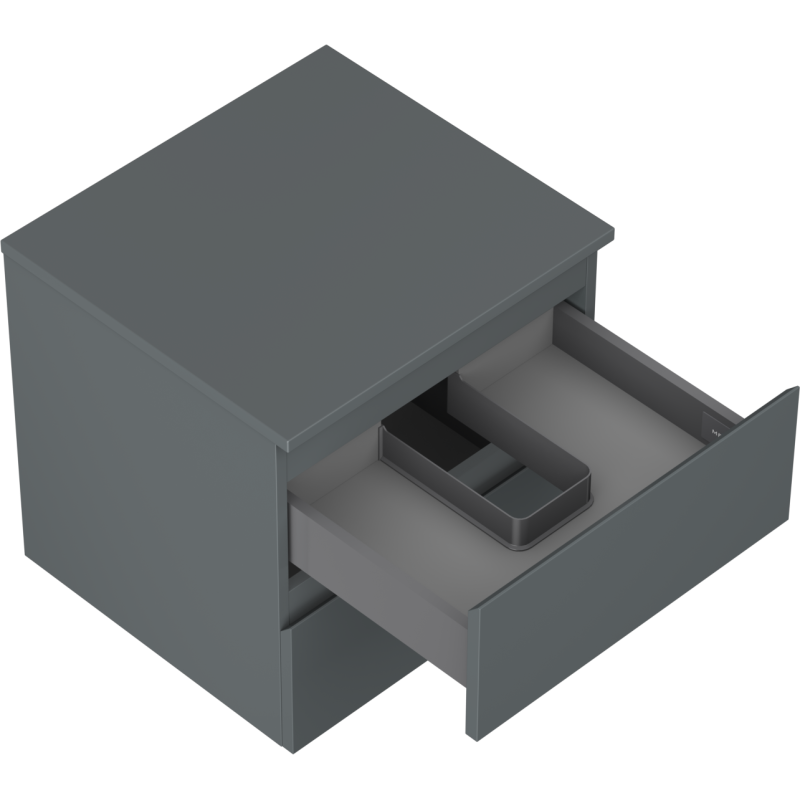 Mexen Orio шкафче за баня с плот за вградена мивка 50 см, 2 чекмеджета, мат