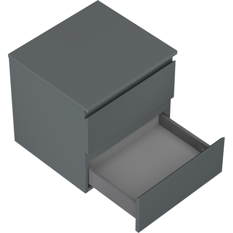 Mexen Orio шкафче за баня с плот за вградена мивка 50 см, 2 чекмеджета, мат