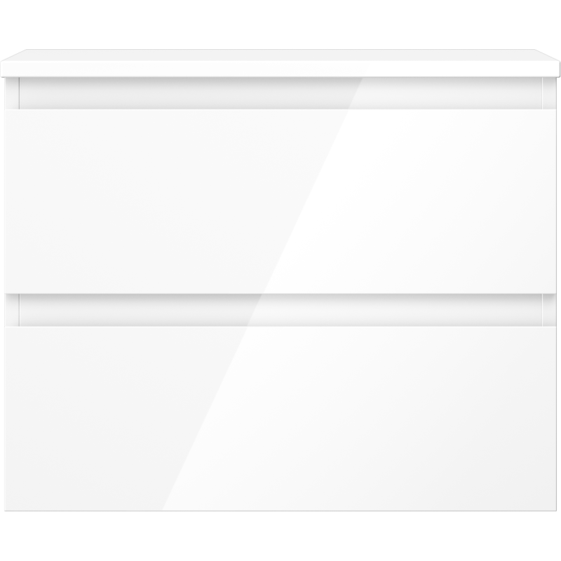 Mexen Orio шкаф за баня за мивка 60 см с плот, 2 чекмеджета, бял гланц - 91A10-06047-2-BFFC00