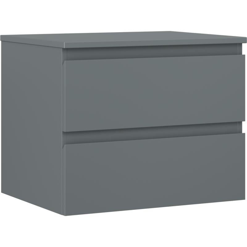 Mexen Orio шкаф за баня под мивка 60 см с плот, 2 чекмеджета, мат графит