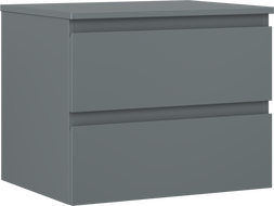 Mexen Orio шкаф за баня под мивка 60 см с плот, 2 чекмеджета, мат графит